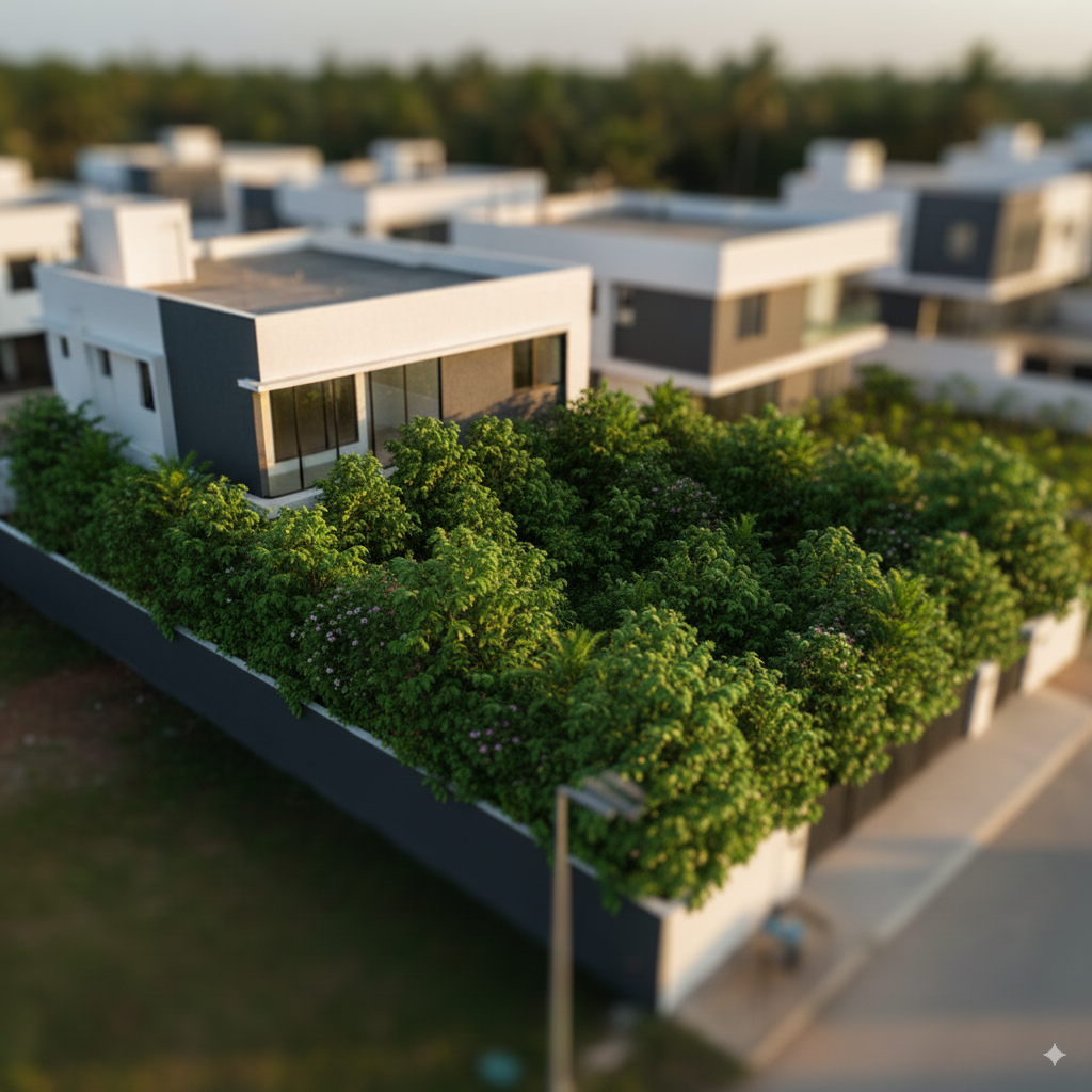 A thriving Miyawaki forest one year after planting in Kerala